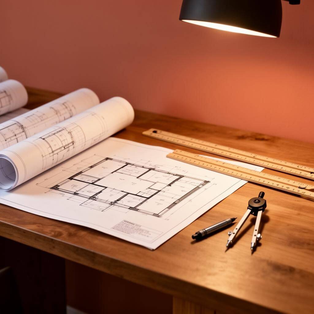 Scanned paper blueprint vectorised into a layered, scale-accurate CAD drawing