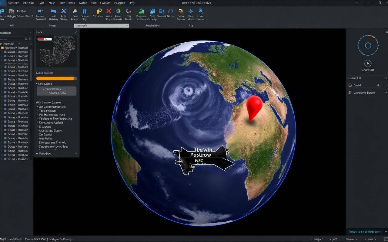DWG CAD drawing exported as a georeferenced KML file opened in Google Earth