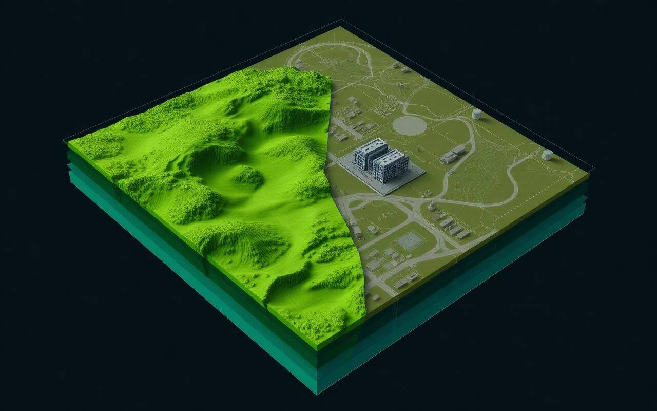 Google Earth KML features converted into a layered, georeferenced CAD drawing