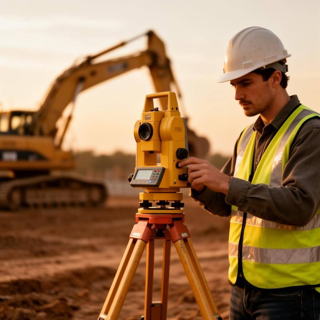 Total station SDR and DGPS survey data processed into a CAD site drawing